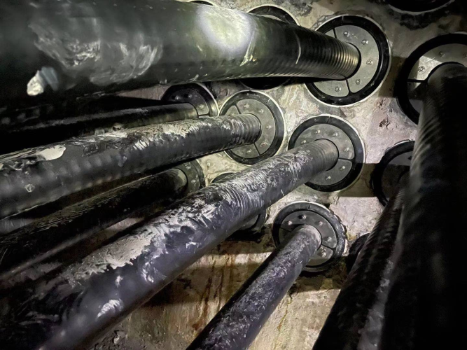 Cable seal in Ningbo Xinle 220kv main substation project Cable seal in Ningbo Xinle 220kv main substation project